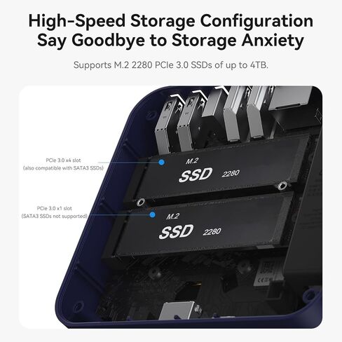 كمبيوتر صغير Beelink MINI S12 Pro، معالج Intel N100، ذاكرة الوصول العشوائي DDR4 سعة 16 جيجا + SSD 500 جيجا | شاشة مزدوجة HDMI 4K UHD، WiFi6+BT5.2+2.5G LAN كمبيوتر صغير يدعم التشغيل التلقائي لنظام Win11 Home للمكتب/HTPC/خادم الوسائط in Kuwait