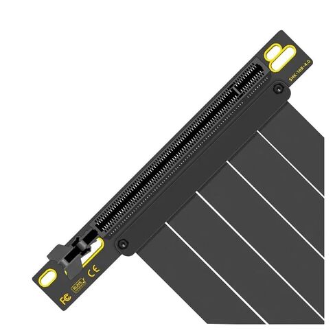 GPU Extension Cable 200mm Shielded Flexible 90° Mounting Graphics Card Cable PCIE4.0 X16 Riser Video Card for GPU(PCI-E 4.0,White-20cm) in Kuwait