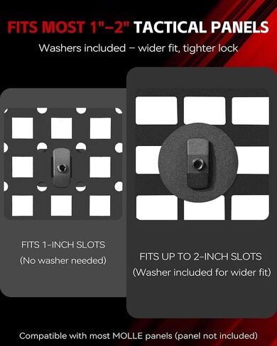 ZHILXN 2-Pack Gun Rack with Mounting Base Bracket for Tactical MOLLE Panel in Kuwait