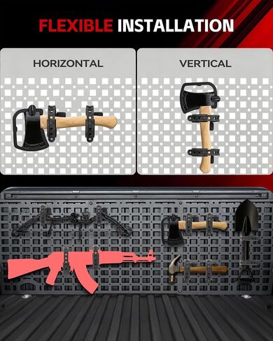 ZHILXN 2-Pack Gun Rack with Mounting Base Bracket for Tactical MOLLE Panel in Kuwait