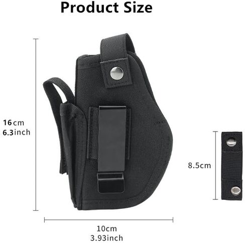 Gun Holster for Men & Women, IWB/OWB 9mm Holsters, 380 Pistol Holster fits Glock 19/17/23/26/27/42/43x, S&W M&P Shield, Sig Sauer and Similar Handguns in Saudi Arabia