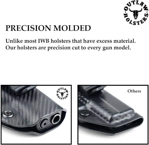 Outlaw Holster Right Hand Black Carbon Fiber IWB Holster for Ruger SR-22 in Kuwait