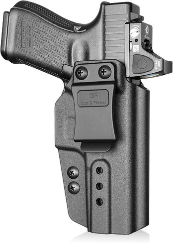 IWB Holster for Glock 19 17 19X 34 44 45 (Gen 1-6) & Glock 32 (Gen 3-4), Ruger RXM, Inside Waistband Concealed Carry Holster, Optic Cut, Adjustable Cant & Height, Right Hand, Black (OWB Ready) in Saudi Arabia