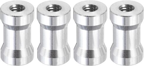 2PCS 3/8" Female to 1/4" Female Light Stand Conversion Screws Converter - 0.58 x 0.98 Inch Aluminum Alloy Tripod Thread Adapter Mount, Stable Tripod for Light Stand/Hot Shoe in Kuwait