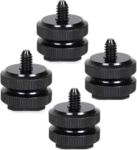 4pcs Hot Shoe Adapter Aluminum Alloy Mount 1/4 Inch-20 in Kuwait