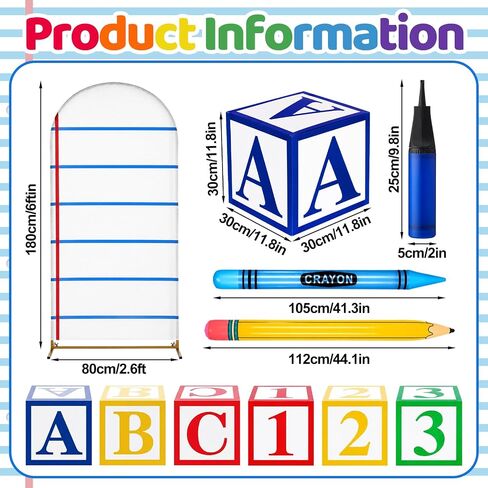 Duraaamo 173 Pcs Back to School Balloon Arch Kit, School Party Decorations in Kuwait