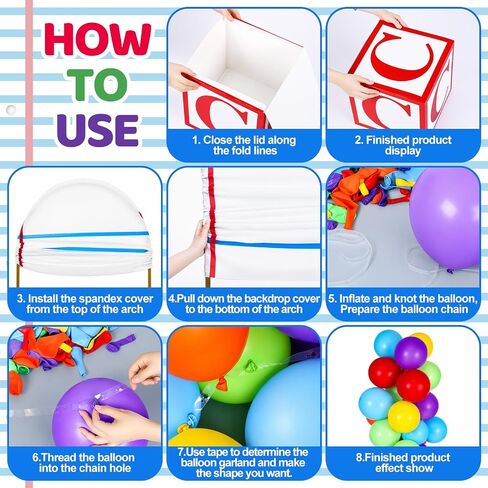 Duraaamo 173 Pcs Back to School Balloon Arch Kit, School Party Decorations in Kuwait