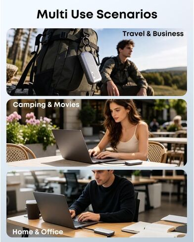 NSE35 M.2 NVMe & SATA SSD Enclosure, USB-C 3.2 Gen2 10Gbps, IP65 Waterproof Dustproof Zinc Alloy Case, Supports M Key/B+M Key PCIe 3.0/NGFF 2230/2242/2260/2280, Up to 4TB in Saudi Arabia