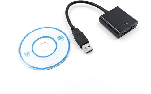 Video Vga DisplayPort Converter Cable High Definition USB 3.0 to VGA 1080P External Converter Cable for Computer Projector TV in Saudi Arabia