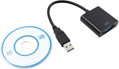 Video Vga DisplayPort Converter Cable High Definition USB 3.0 to VGA 1080P External Converter Cable for Computer Projector TV in Saudi Arabia