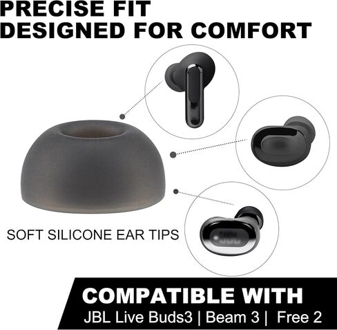 Replacement Ear Tips for JBL Live Beam 3 / Live Buds 3 / Live Free 2 in Kuwait