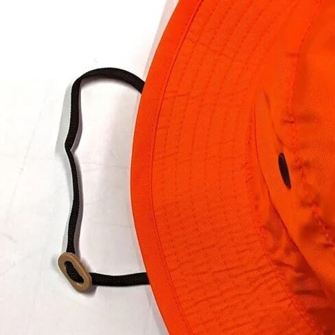 Blaze Orange Boonie Hat, Water Resistant, Made in The USA, Military Wide Brim Boonie Cover-Jungle Hat in Saudi Arabia