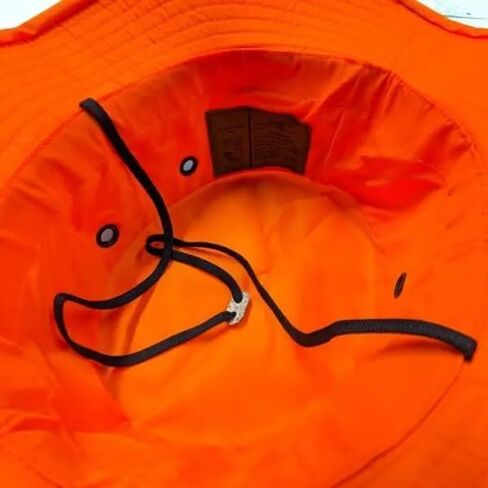 Blaze Orange Boonie Hat, Water Resistant, Made in The USA, Military Wide Brim Boonie Cover-Jungle Hat in Saudi Arabia