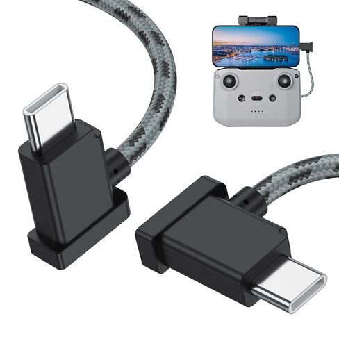 Vancle USB C to USB C Remote Controller Cable for DJI Mavic 3/Air 2/2S, Mini 2/Mini 3 Pro, DJI RC-N1, RC Pro to iPhone 17/16/15/Galaxy S26/S25/S24 Type-C Cable Cord in Kuwait
