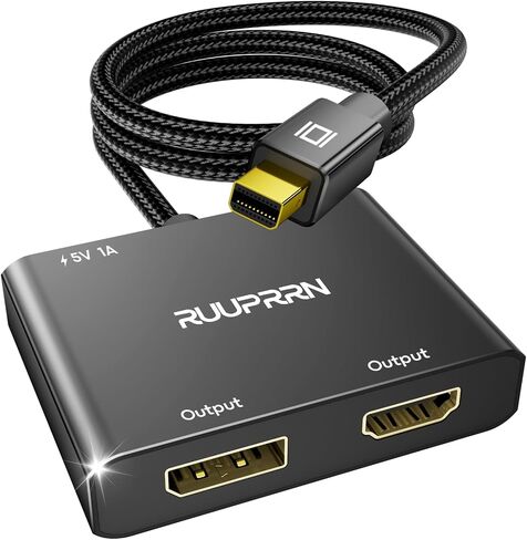 4K@60Hz DisplayPort to Dual DisplayPort Splitter for Dual Monitors Adapter in Saudi Arabia
