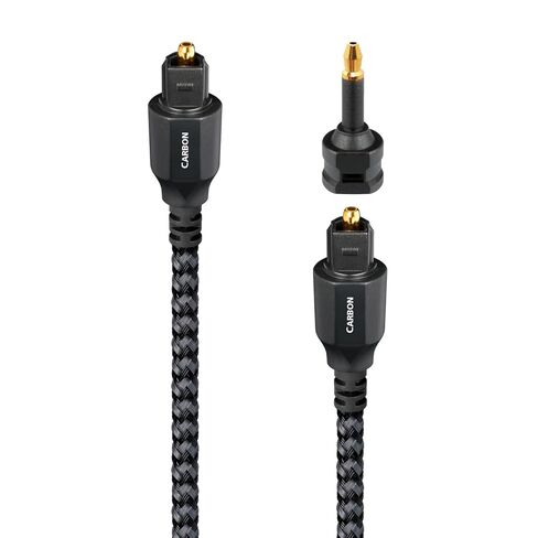 AudioQuest 3m Carbon Optical Toslink Fiber-Optic Cable + Mini-Adaptor in Saudi Arabia