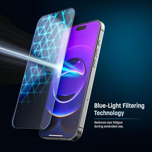 magglass for iPhone 17 Pro Max Screen Protector with Blue-Light Blocking, Scratchproof Tempered Glass (Easy Applicator Included) in Saudi Arabia