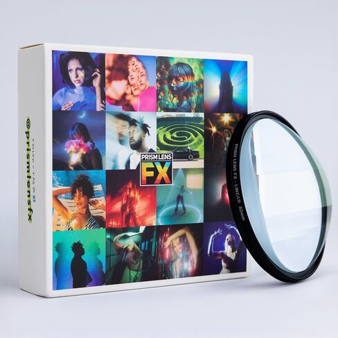 Prism Lens FX Subtle Linear Prism FX Filter | 67mm Circular Threaded | Creates 3 Subject Replications with Different Refractions & FX at Varying Focal Lengths! | Fully Rotatable in Saudi Arabia