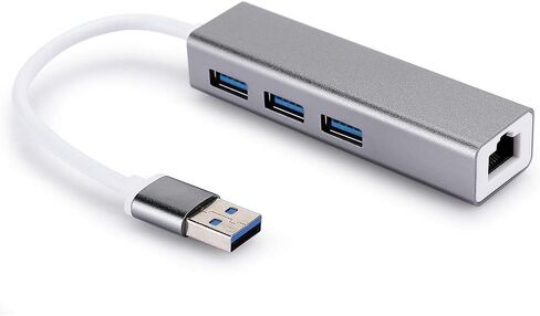 USB to RJ45 Adapter Converter Ethernet HUB USB3.0 with LED Indicator for Operating System, Aluminum Alloy 100M Core in Kuwait