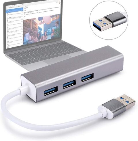 USB to RJ45 Adapter Converter Ethernet HUB USB3.0 with LED Indicator for Operating System, Aluminum Alloy 100M Core in Kuwait