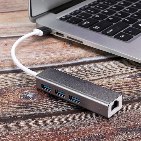 USB to RJ45 Adapter Converter Ethernet HUB USB3.0 with LED Indicator for Operating System, Aluminum Alloy 100M Core in Kuwait