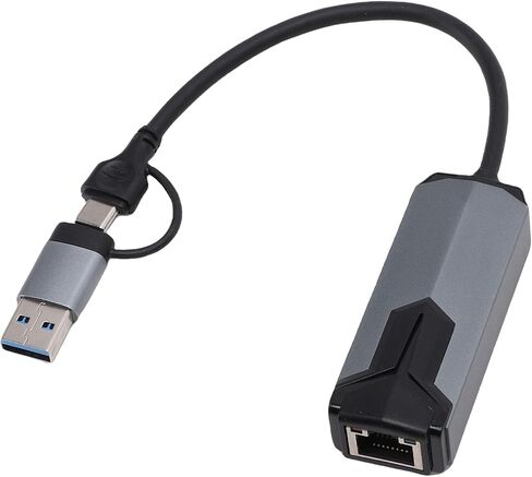 USB Type C to 2.5G Ethernet Adapter, High Speed Transmission for Laptop Users Plug and Play in Kuwait