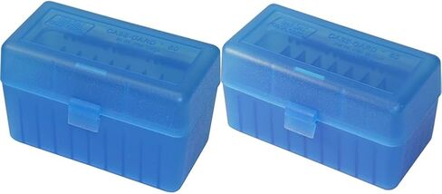 MTM 50 Round Rifle Ammo Boxes 25-06 270 Win 280 Rem 30-06 220 Swift 243 308 Win Blue in Kuwait