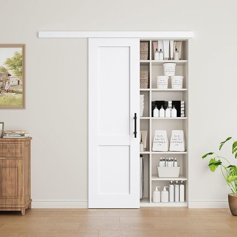 Hidden Track Solid Core Closet Barn Door, 24"x80" in Kuwait