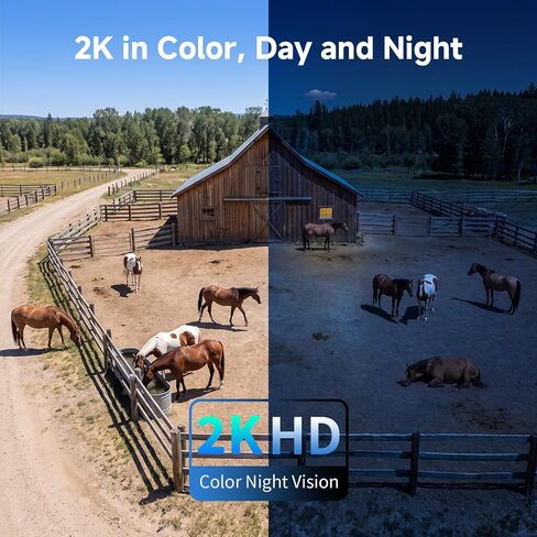 Oculview 4G LTE Cellular Security Camera 2 Pack, Easy to Install, Off Grid Solar Powered, No WiFi Needed for Farm, Ranch, Jobsite, 2K Color Night Vision, 360° View, Built-in SIM Card - Black in Saudi Arabia