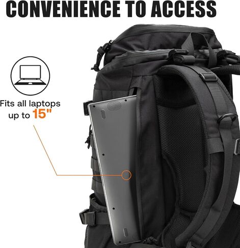EDC Tactical Backpack for Men: Military Gear Assault Pack 50L with Molle for Hiking Gym Work Commute in Saudi Arabia