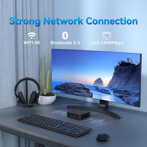 Customized ASUS NUC 13 Pro Slim Mini PC Desktop, Intel Core i5-13420H CPU, 8GB/ 16GB/ 32GB/ 64GB RAM, 256GB/ 512GB/ 1TB/ 2TB SSD, 4K Display, HDMI, Wi-Fi 6, Win11 Pro, MS Office for The Web in Kuwait