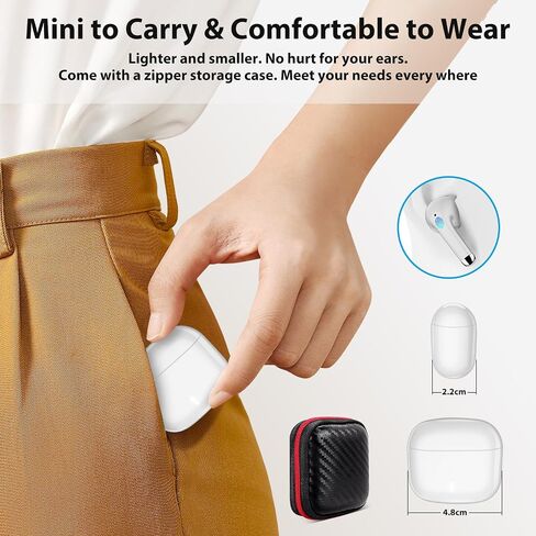 ACANDYA Bluetooth 5.3 Wireless Earbuds for iPhone Headphone with Mic White in Saudi Arabia