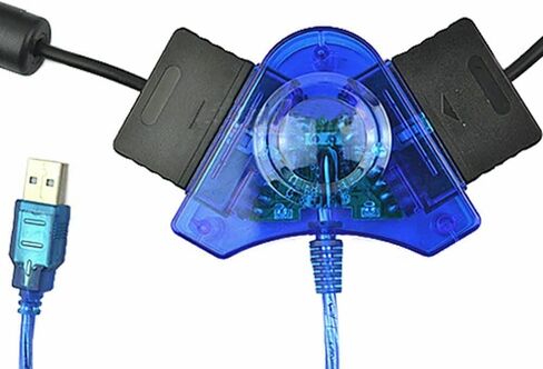 محول محول وحدة تحكم USB للكمبيوتر الشخصي متوافق مع PS1،2،3،PSX in Kuwait