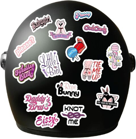 50pcs BDSM Stickers Pack, Vinyl Stickers for Adults, Bondage & Kinky Stickers for Laptops, Water Bottles, Guitars, Computers, Phones & More in Kuwait