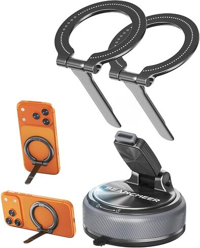 2-in-1 Detachable MagSafe Car Mount, Magnetic Phone Holder for Car in Saudi Arabia