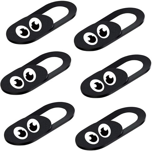 6 Pack Webcam Privacy Cover for Laptop Tablet Anti Hacking Black in Kuwait