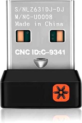 C-U0007 C-U0008 Unifying Receiver Wireless USB Dongle Compatible with Logitech Mouse Keyboard, 2.4GHz Connect Up to 6 Devices, for M185 M325 M510 M570 M705 K270 K375s in Saudi Arabia