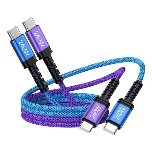 for Samsung S26 Ultra S26+ S26, USB C to C Cable Fast Charging for Galaxy S26 Ultra S25 FE Fold Flip A17 A16 A56 A36 A26,3FT/2Pack 240W Type C Charger Cord USBC to USBC Charger Cable for iPhone 17e in Kuwait