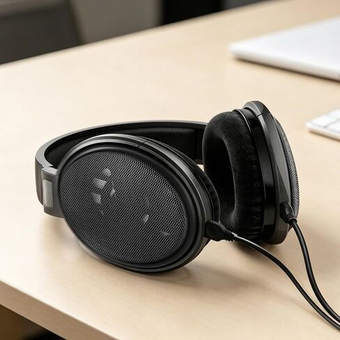 Lukvcoe Velour Earpads for Sennheiser HD600/HD650/HD6XX, Black in Saudi Arabia