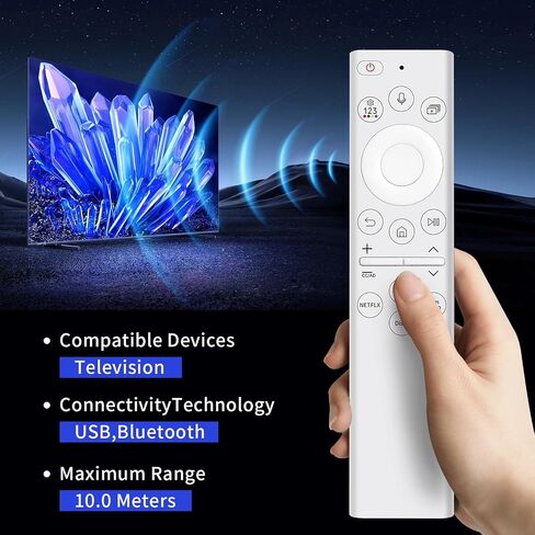 Voice BN59-01391A Frame tv Remote for Samsung tv Remote Replacement with Rechargeable Solar Cell and 4 Shortcut Buttons for Samsung Smart TVs Neo LED 4K 8k Ultra HD 2021-2023 in Saudi Arabia