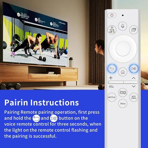 Voice BN59-01391A Frame tv Remote for Samsung tv Remote Replacement with Rechargeable Solar Cell and 4 Shortcut Buttons for Samsung Smart TVs Neo LED 4K 8k Ultra HD 2021-2023 in Saudi Arabia