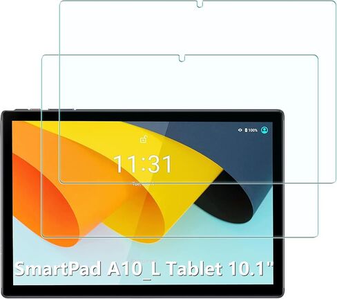 Screen Protector Compatible with BYYBUO SmartPad A10_L Tablet 10.1", 2 Pack Replacement Tempered Glass Film 9H Hardness, Anti-Fingerprint Films Anti-Glare in Saudi Arabia