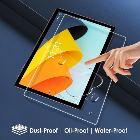 Screen Protector Compatible with BYYBUO SmartPad A10_L Tablet 10.1", 2 Pack Replacement Tempered Glass Film 9H Hardness, Anti-Fingerprint Films Anti-Glare in Saudi Arabia