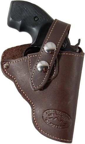 New Barsony Brown Leather OW Holster for Snub Nose 2" 22 38 357 41 Revolvers in Kuwait