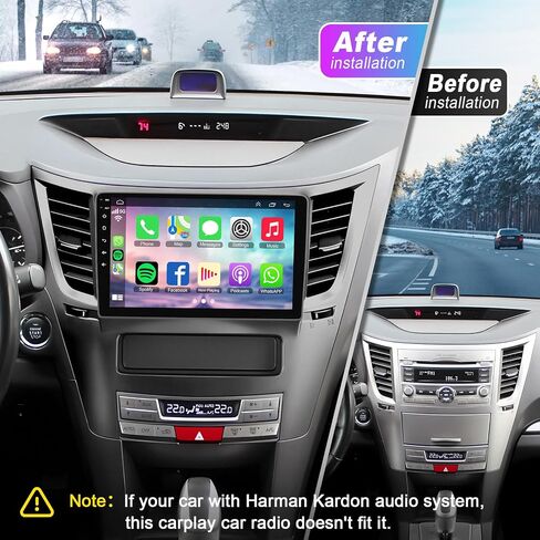 Car Radio for 2010-2014 Subaru Outback Legacy Android 15 GPS Navi Stereo in Kuwait
