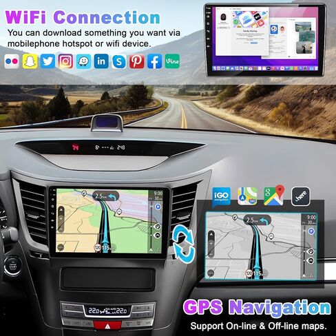 Car Radio for 2010-2014 Subaru Outback Legacy Android 15 GPS Navi Stereo in Kuwait