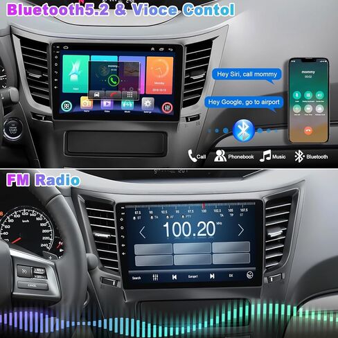 Car Radio for 2010-2014 Subaru Outback Legacy Android 15 GPS Navi Stereo in Kuwait