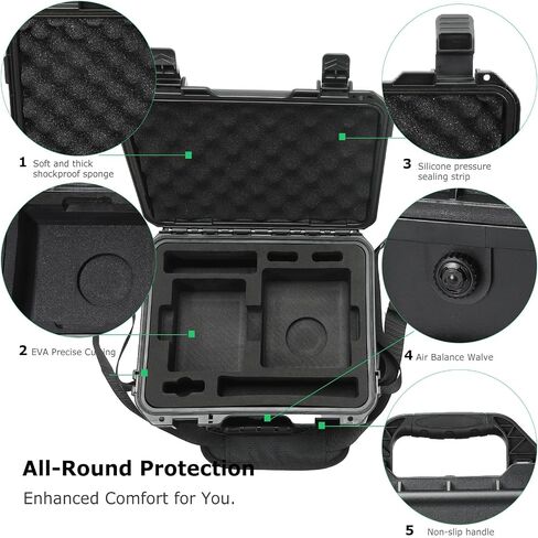 Waterproof Hard Case for Xbotgo Falcon Chameleon - Hard Shell Protective Carrying Case for Xbotgo Chameleon Falcon Camera Accessories [CASE ONLY] in Saudi Arabia
