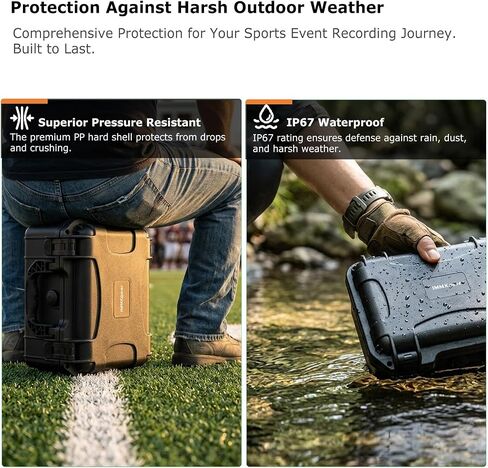 Waterproof Hard Case for Xbotgo Falcon Chameleon - Hard Shell Protective Carrying Case for Xbotgo Chameleon Falcon Camera Accessories [CASE ONLY] in Saudi Arabia