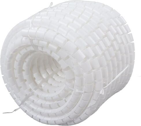 Garosa Spiral Wire Organizer PE Cable Management Pipe 22mm 50 Meter Flexible Cord Protective Bundler for Computer Power Network Cables Water Air Conditioning Heating Pipes (Dia 28mm 40m) in Saudi Arabia